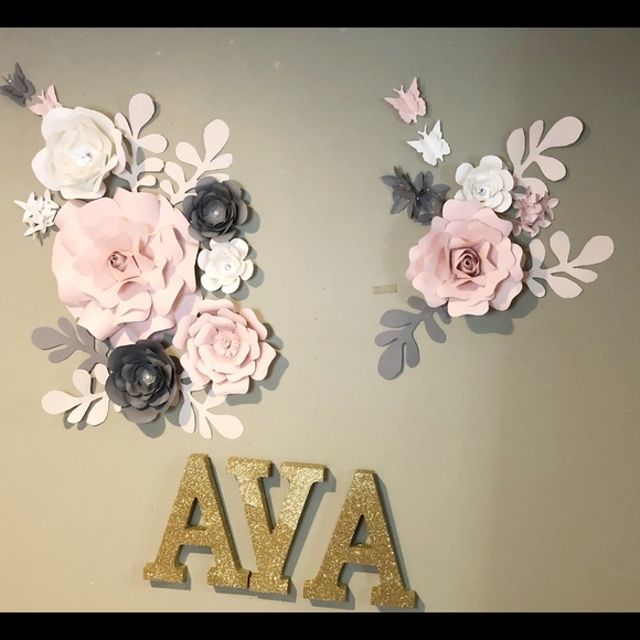 Nursery flowers set /wall decor - Picture 3 of 3